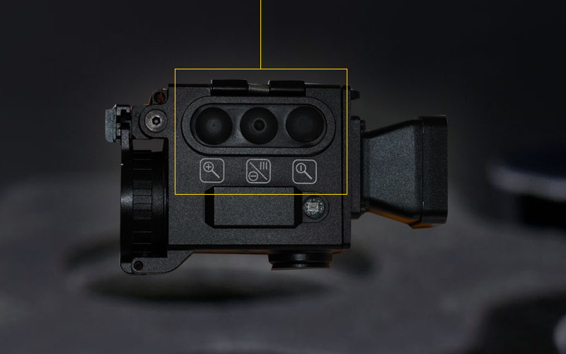 Button layout of the IR&D Micro 2 Thermal Imaging Camera