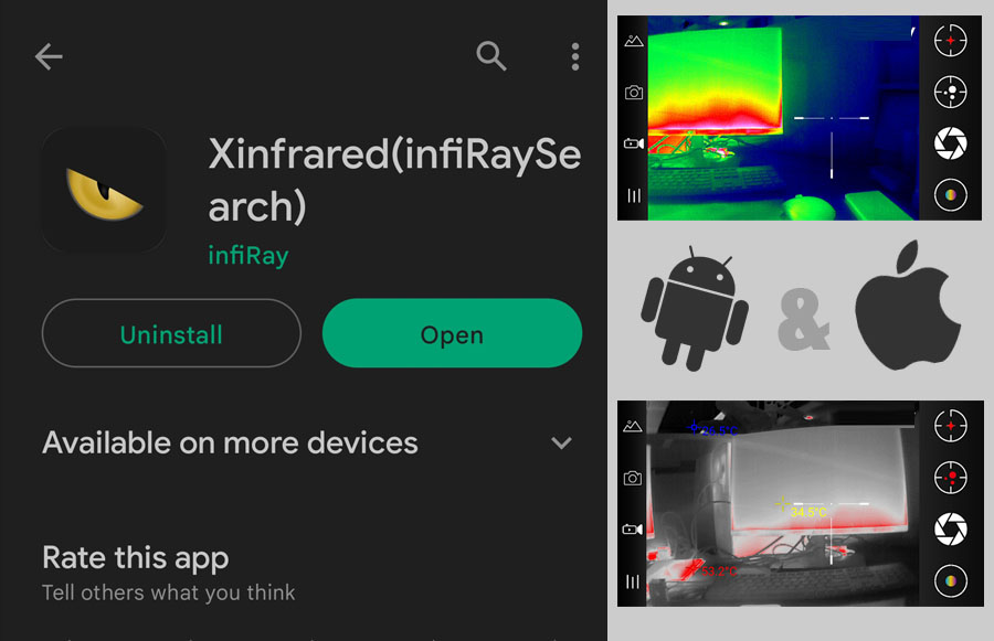 Xinfrared App in Google Play Store